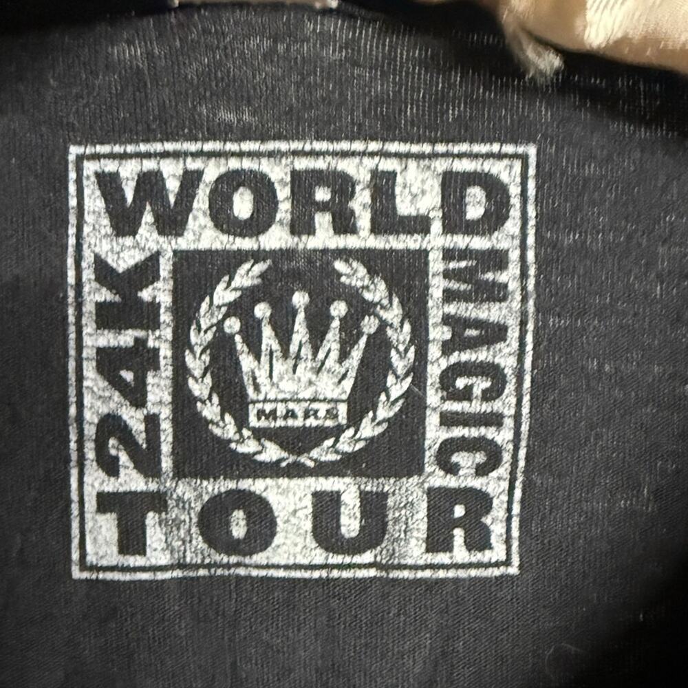 Bruno Mars 24K Magic Tour 2018 Graphic Black T-Shirt Large - Picture 10 of 12